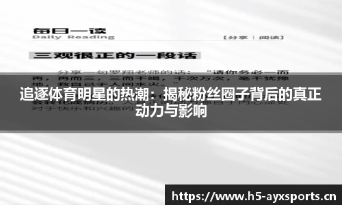 追逐体育明星的热潮：揭秘粉丝圈子背后的真正动力与影响